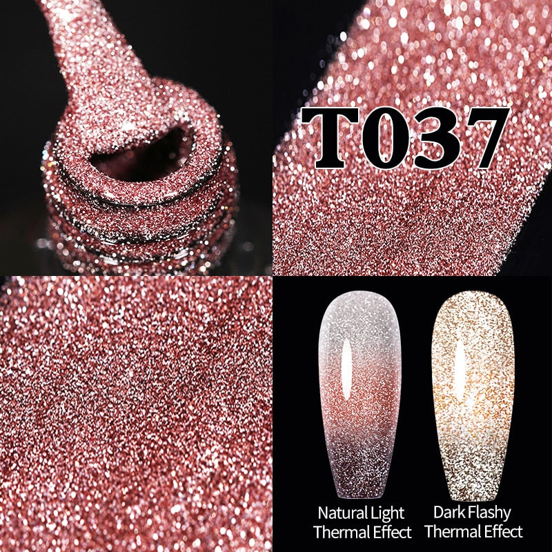 UR SUGAR Sparkling Gel Nail Polish Reflective Glitter Nail Gel Semi Permanent Nail Art Varnish For Manicures Need Base Top Coat