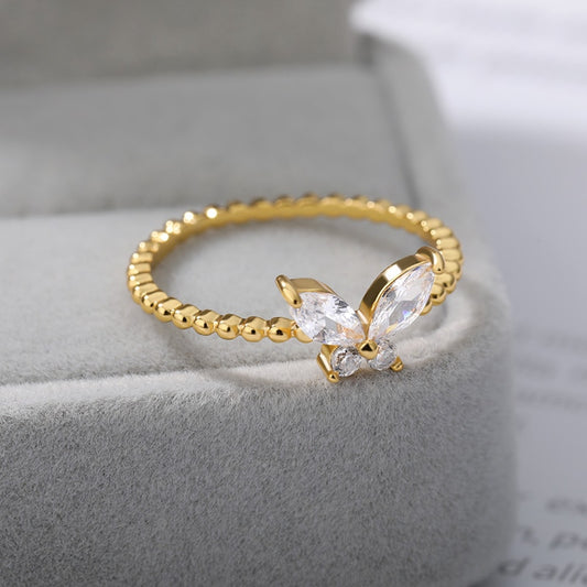 Exquisite Shining Crystal Butterfly Rings for Women Vintage   Rhinestone Animals Rings Knuckle Minimalist Jewelry Gifts