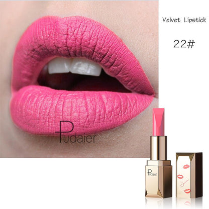 Pudaier Brand Matte Lipstick Professional Makeup for Women Long Lasting Velvet Tint Matt Sexy Lip Stick Nice Shades Batom Matte