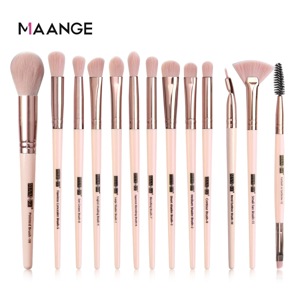 MAANGE NEW 3/5/13 pcs/lot Makeup Brushes Set For Foundation Powder Blush Eyeshadow Concealer Lip Eye Make Up Brush Beauty Tools