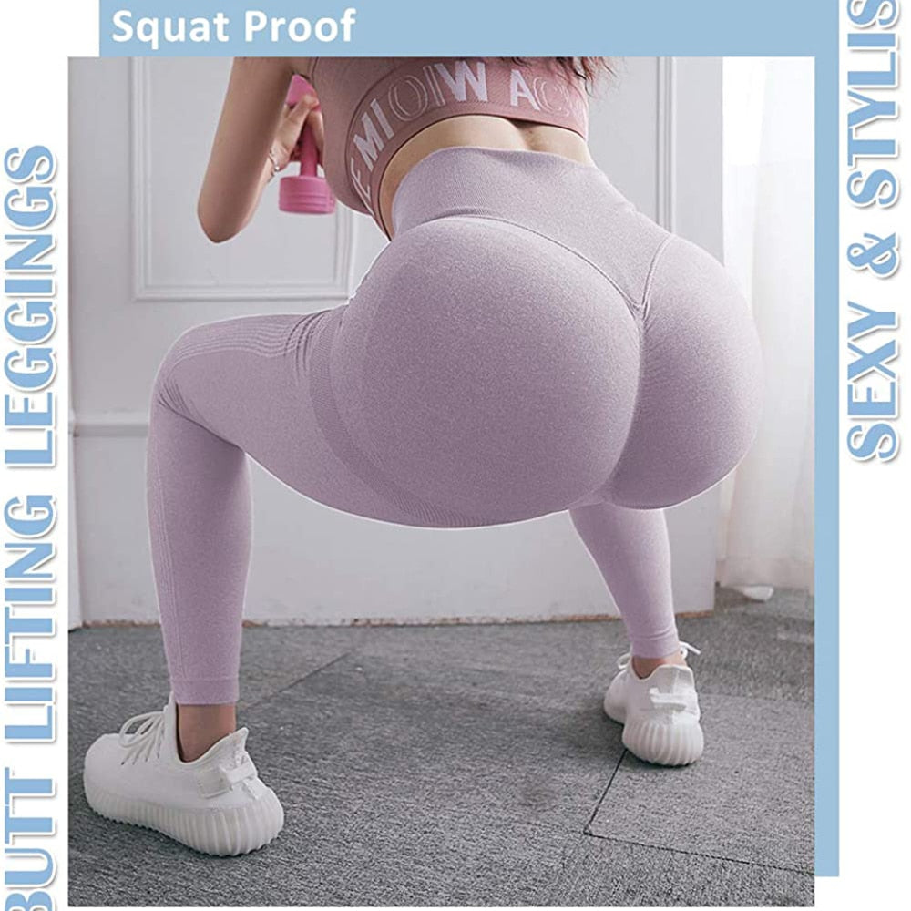 Women Sports Pants High Waist Seamless Leggings Women Fitness Tummy Control Pants Sports Leggings Gym High Waist Skinny Leggings