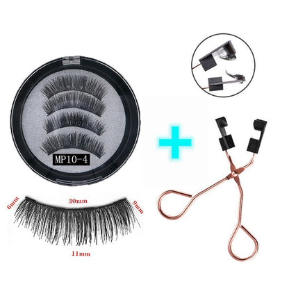 3D magnetic eyelashes With 4/5 Magnets handmade makeup Mink eyelashes extended false eyelashes Reusable false eyelashes