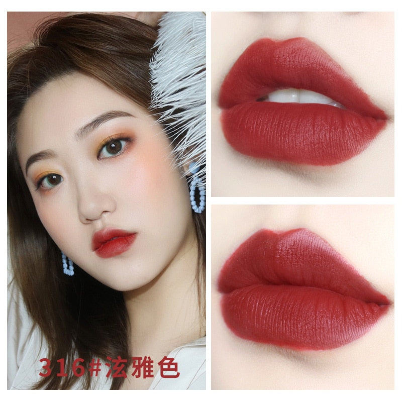 Novo New Style Fog Velvet Tubule Small Bars Lipstick Long-lasting Moisturizing Lip Moisturizing Matte Lip Gloss