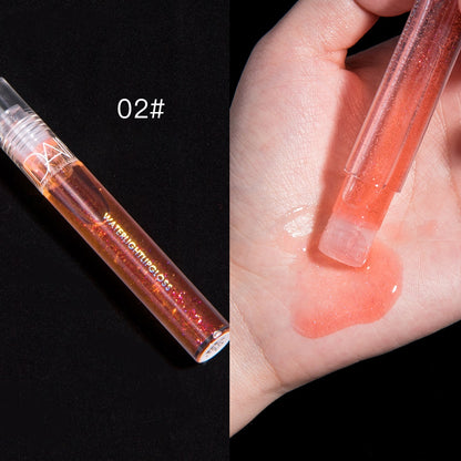 Liquid Mirror Half Transparent Lip Gloss Glaze Wet Crystal Jelly Liquid Lipstick Moisturize Shimmer Lip Oil Tint Care Makeup New