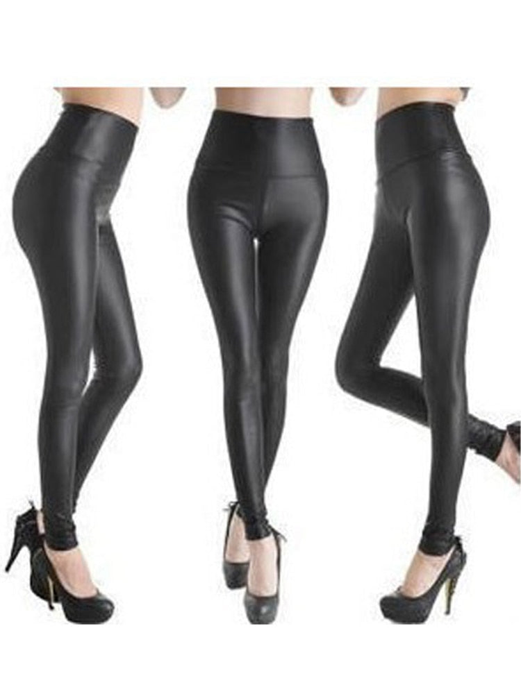 YSDNCHI Sexy Legging Punk Black Skinny Pants Fashion High Waist Stretch Push Up Leggins