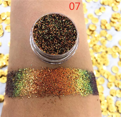 NEW Chameleon Pigment Chameleon Eyeshadow Multi Chrome Eyeshadow Prismatic Powder SKY BORN Shiny Glitter Eye shadow Palette