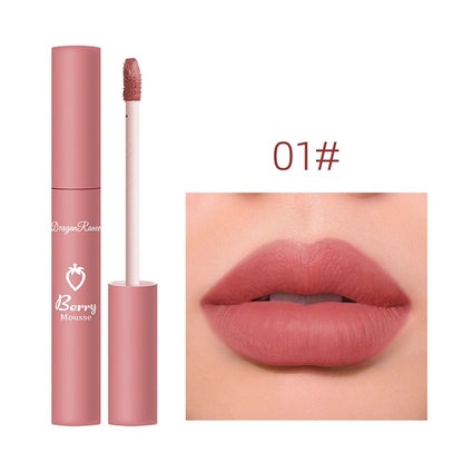 6 Pieces Lip Gloss Stain Long Lasting Liquid Lipstick Fashion Makeup Cosmetics Easy Apply Non-Stick Cup Waterproof Lip Gloss Set