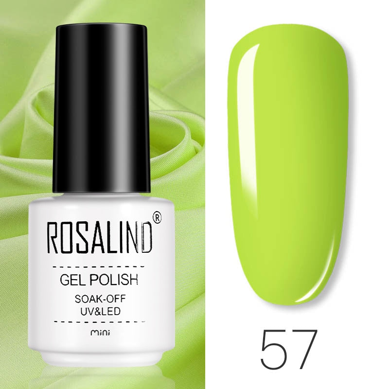 ROSALIND Gel Polish Set Manicure for Nails Semi Permanent Vernis top coat UV LED Gel Varnish Soak Off Nail Art Gel Nail Polish