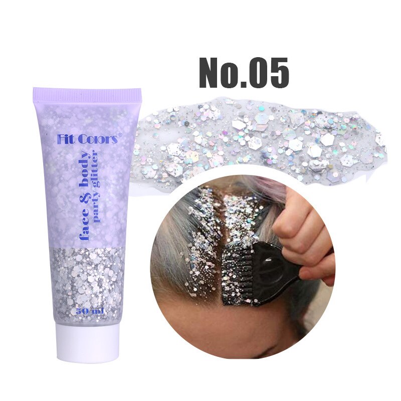 1pcs Eyeshadow Sequins Face Eye Glitter Sequin Gel Diamond Shiny Glitter Body Sequins Makeup Decorative For Party Festival