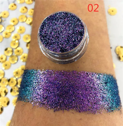 NEW Chameleon Pigment Chameleon Eyeshadow Multi Chrome Eyeshadow Prismatic Powder SKY BORN Shiny Glitter Eye shadow Palette