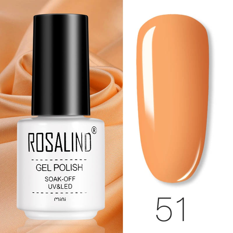 ROSALIND Gel Polish Set Manicure for Nails Semi Permanent Vernis top coat UV LED Gel Varnish Soak Off Nail Art Gel Nail Polish