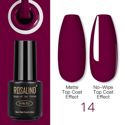 ROSALIND Gel Nail Polish Lamp All For Nails Art Manicure With Matt Base Top Coat Semi Permanant Gellak Nail Gel Polish Varnishes