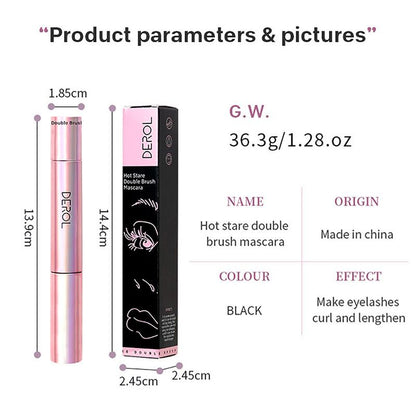 Women Eye Double-Ended Eyelash Mascara Lightweight Cream Perfect Gift Eyelash Styling Primer Waterproof Thick Curling Mascara