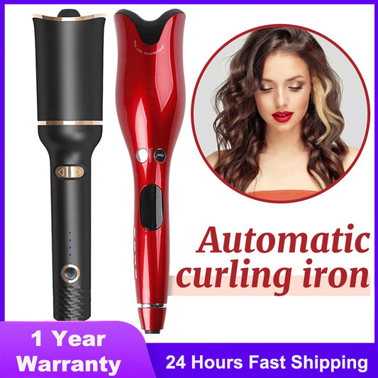 Automatic Hair Curler Rotating Ceramic Curling Iron Tongs Corrugation Curling Wand Hair Waver Styler Tools Auto Hair Crimper