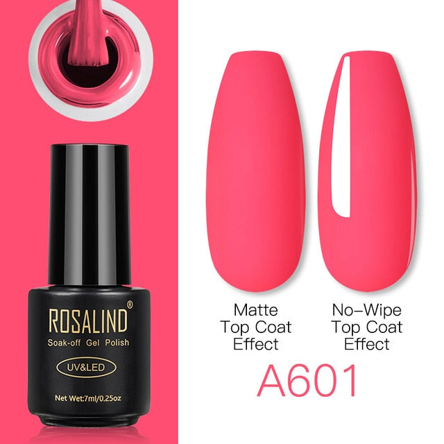 ROSALIND Gel Nail Polish Lamp All For Nails Art Manicure With Matt Base Top Coat Semi Permanant Gellak Nail Gel Polish Varnishes