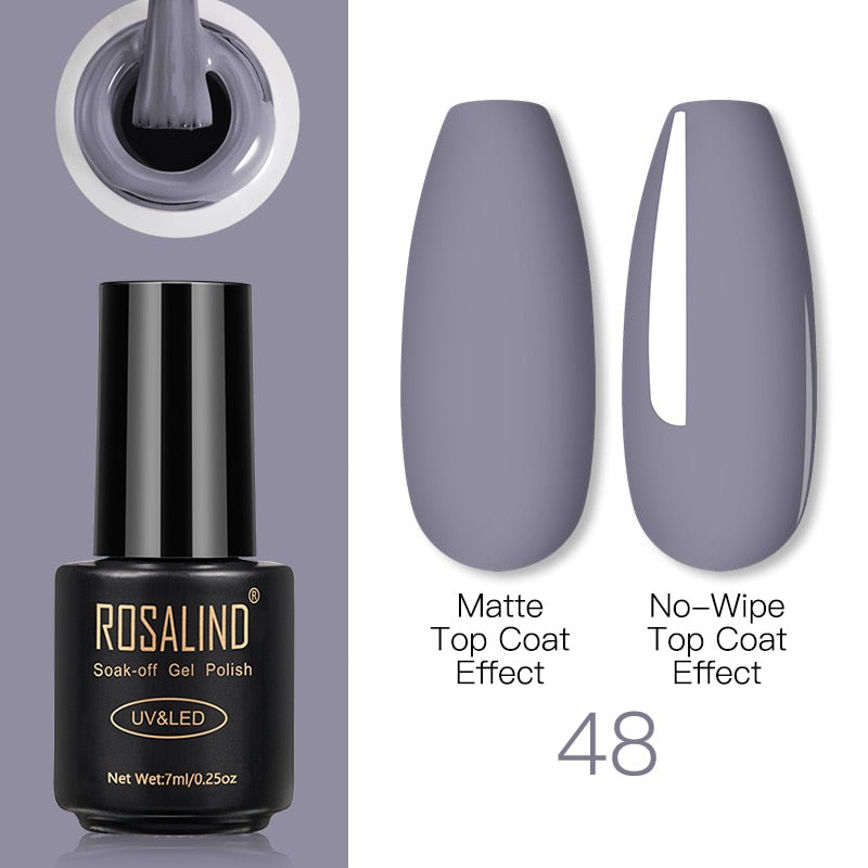 ROSALIND Gel Nail Polish Lamp All For Nails Art Manicure With Matt Base Top Coat Semi Permanant Gellak Nail Gel Polish Varnishes