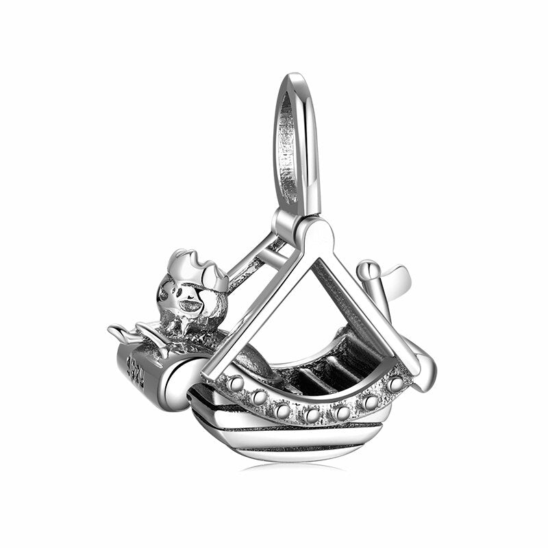 Cone Ice Cream Yellow Duck Hand 925 Sterling Silver Charms for Jewelry Making Pendants Fit Original Charm European Bracelets DIY