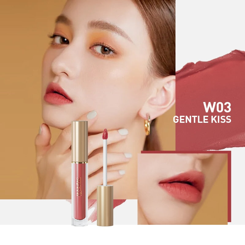 IMAGIC  5-color Set Waterproof Matte Velvet Nude Nude Color Lipstick Lip Gloss Deep Red Long Lasting Lip Gloss Female Lip