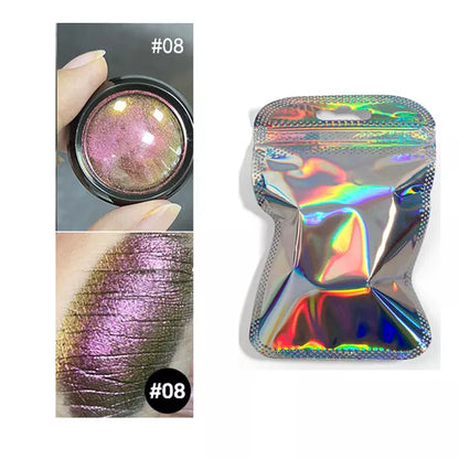 NEW Chameleon Eyeshadow Pigment Metallic Shiny Eyeshadow Palette Mineral Powder Multi Color Eyes Makeup Party Cosmetic