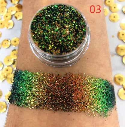 NEW Chameleon Pigment Chameleon Eyeshadow Multi Chrome Eyeshadow Prismatic Powder SKY BORN Shiny Glitter Eye shadow Palette