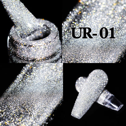 UR SUGAR Sparkling Gel Nail Polish Reflective Glitter Nail Gel Semi Permanent Nail Art Varnish For Manicures Need Base Top Coat