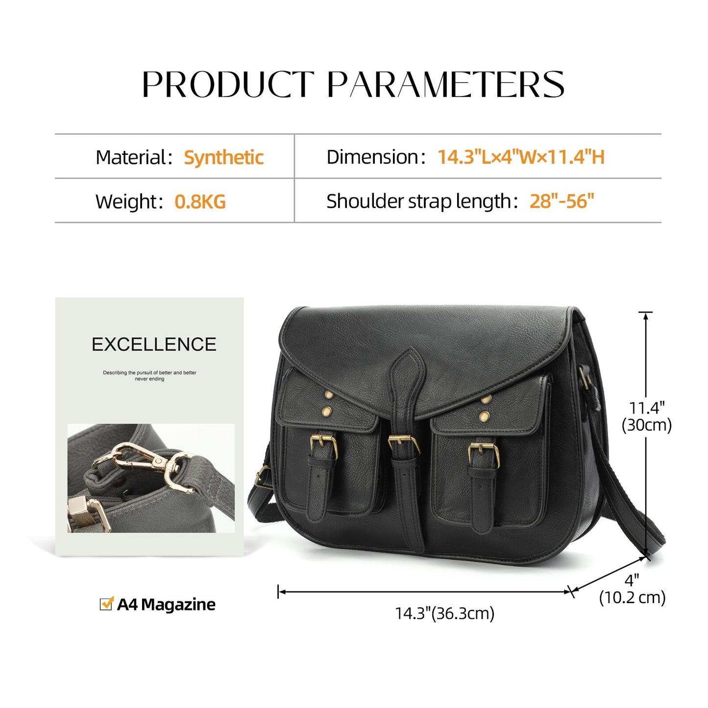 Vintage Purses and Handbags Shoulder Messenger Bag PU Leather Crossbody Bags for Women Over The Shoulder Travel Satchel Bag