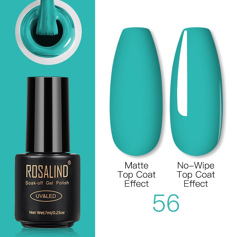 ROSALIND Gel Nail Polish Lamp All For Nails Art Manicure With Matt Base Top Coat Semi Permanant Gellak Nail Gel Polish Varnishes