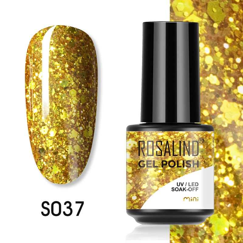 ROSALIND Gel Nail Polish Lamp All For Nails Art Manicure With Matt Base Top Coat Semi Permanant Gellak Nail Gel Polish Varnishes