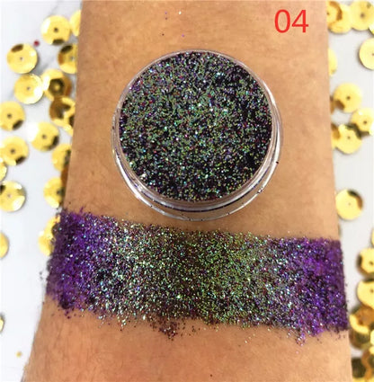 NEW Chameleon Pigment Chameleon Eyeshadow Multi Chrome Eyeshadow Prismatic Powder SKY BORN Shiny Glitter Eye shadow Palette