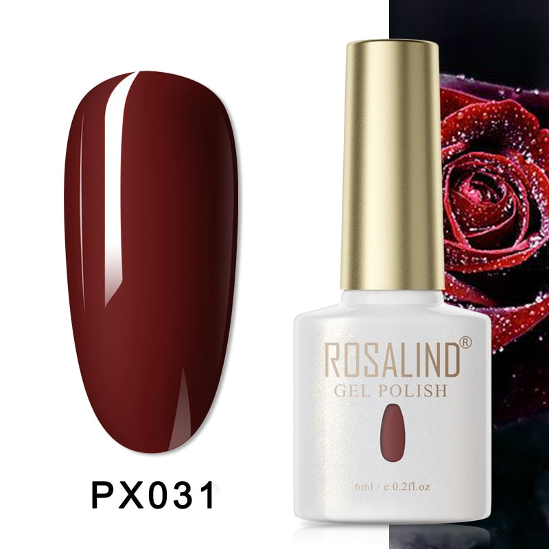 ROSALIND Gel Polish Set Manicure for Nails Semi Permanent Vernis top coat UV LED Gel Varnish Soak Off Nail Art Gel Nail Polish