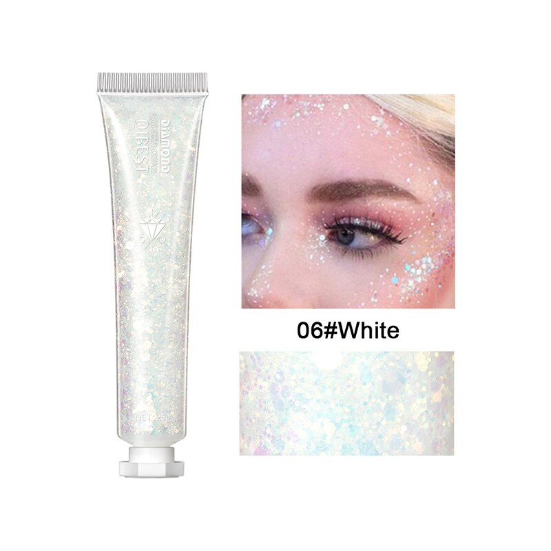 1pcs Eyeshadow Sequins Face Eye Glitter Sequin Gel Diamond Shiny Glitter Body Sequins Makeup Decorative For Party Festival