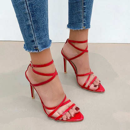 Sexy Women's Stiletto Shoes 2023 Summer New Fashion Red Pumps