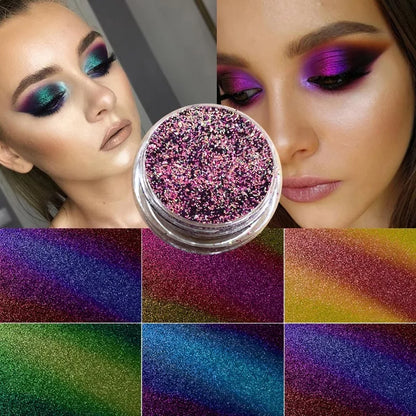 NEW Chameleon Pigment Chameleon Eyeshadow Multi Chrome Eyeshadow Prismatic Powder SKY BORN Shiny Glitter Eye shadow Palette