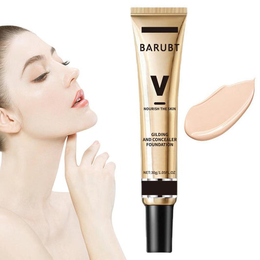 Waterproof Foundation Liquid Foundation And Concealer In 1 Long-lasting Full Coverage  Oil-controlling Concealer For Dry Skin