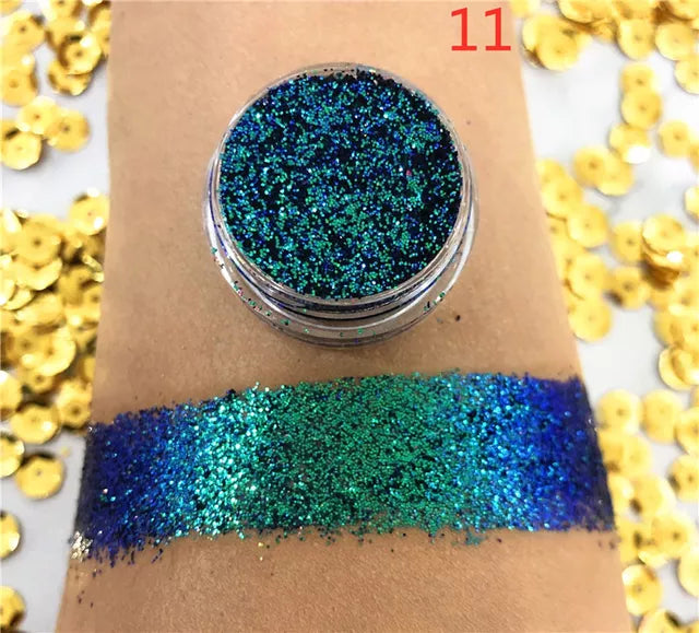 NEW Chameleon Pigment Chameleon Eyeshadow Multi Chrome Eyeshadow Prismatic Powder SKY BORN Shiny Glitter Eye shadow Palette