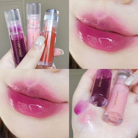 Mirror Water Lip Gloss Lip Glaze Transparent Glass Lip Oil Waterproof Liquid Lipstick Lipgloss Lips Cosmetics 8 Colors