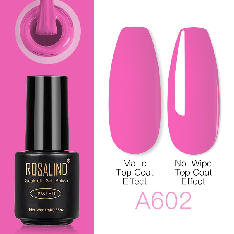 ROSALIND Gel Nail Polish Lamp All For Nails Art Manicure With Matt Base Top Coat Semi Permanant Gellak Nail Gel Polish Varnishes