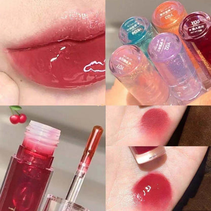 Mirror Water Lip Gloss Lip Glaze Transparent Glass Lip Oil Waterproof Liquid Lipstick Lipgloss Lips Cosmetics 8 Colors