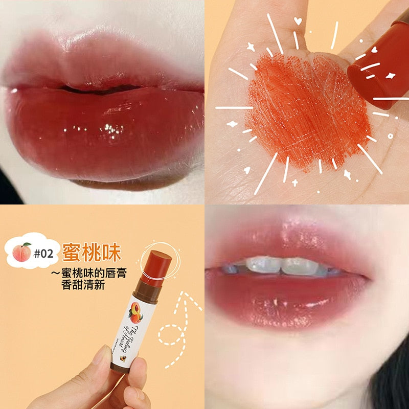 Fruity Lip Balm Moisturizing Nourishing Lip Gloss Natural Temperature Change Color Lipstick Cheap Makeup Cosmetics Lip Skin Care