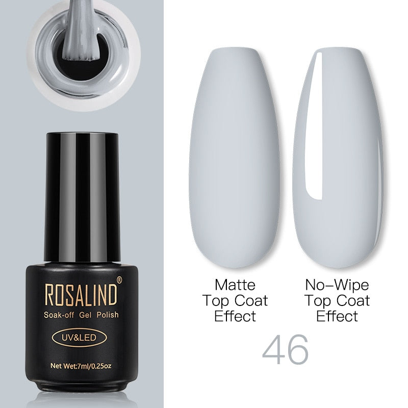 ROSALIND Gel Nail Polish Lamp All For Nails Art Manicure With Matt Base Top Coat Semi Permanant Gellak Nail Gel Polish Varnishes