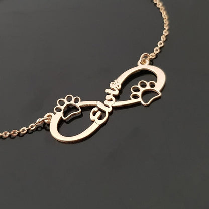 Custom Stainless Steel Infinity Name Bracelet Femme Jewelry Personalized Heart Infinity Nameplate Charm Bracelets For Women