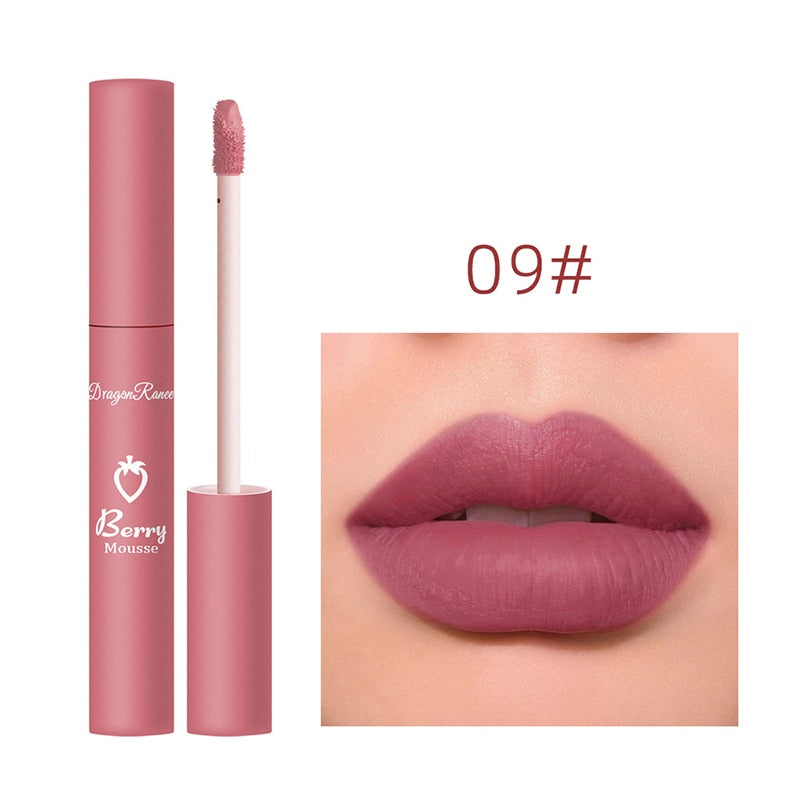 6 Pieces Lip Gloss Stain Long Lasting Liquid Lipstick Fashion Makeup Cosmetics Easy Apply Non-Stick Cup Waterproof Lip Gloss Set