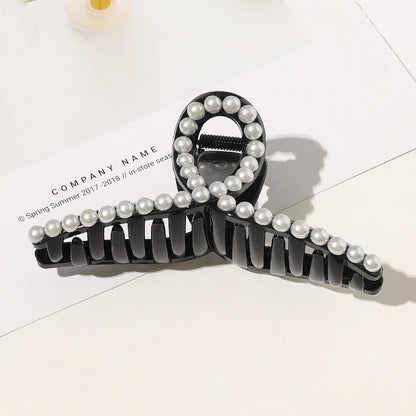 AWATYR 2021 New Hyperbole Big Pearls Acrylic Hair Claw Clips Big Size Makeup Hair Styling Barrettes for Women Hair Accessories