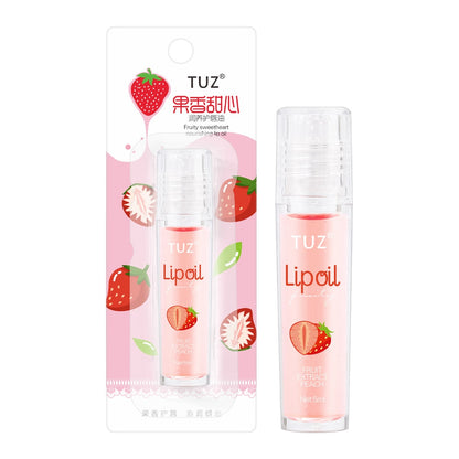 Fresh Fruit Roll-on Lip Balm Lip Makeup Primer Moisturizing Clear Transparent Lip Oil Long Lasting Hydrating Lip Gloss Cosmetics