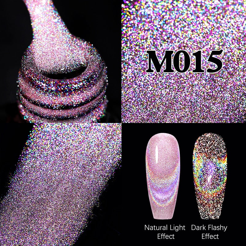 UR SUGAR Sparkling Gel Nail Polish Reflective Glitter Nail Gel Semi Permanent Nail Art Varnish For Manicures Need Base Top Coat