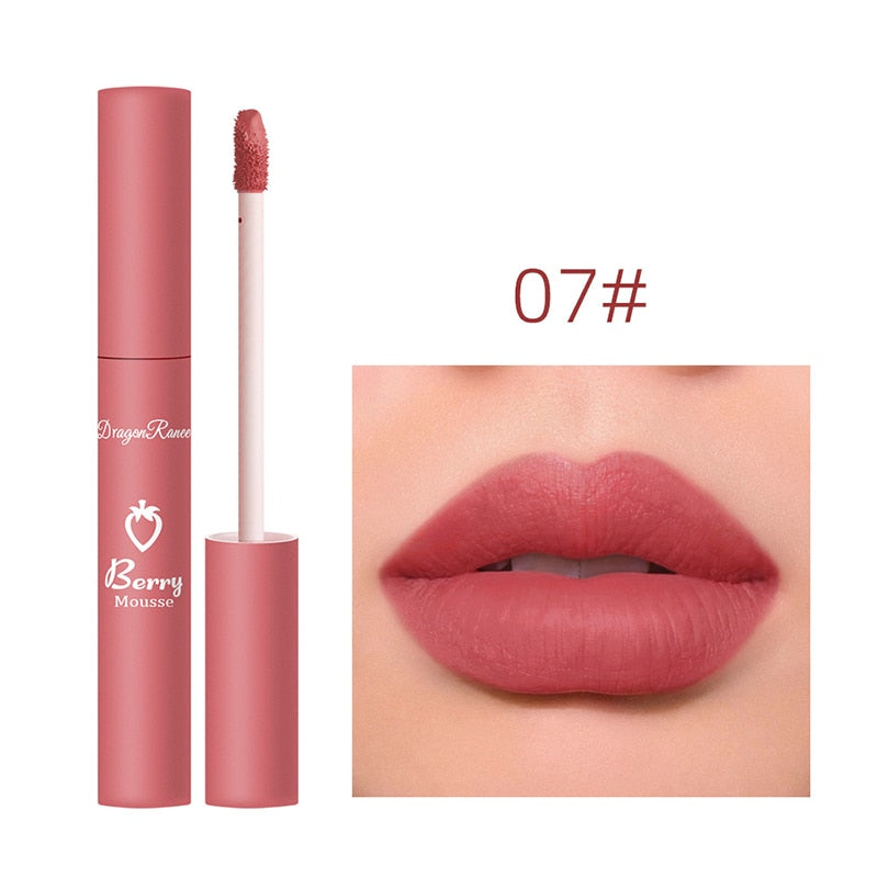 6 Pieces Lip Gloss Stain Long Lasting Liquid Lipstick Fashion Makeup Cosmetics Easy Apply Non-Stick Cup Waterproof Lip Gloss Set