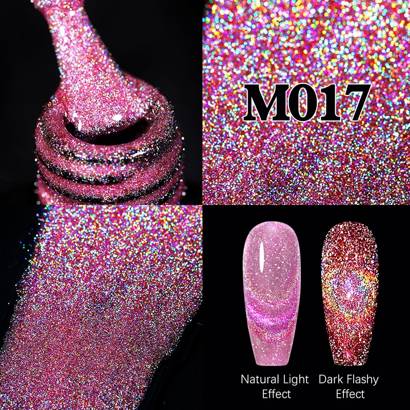 UR SUGAR Sparkling Gel Nail Polish Reflective Glitter Nail Gel Semi Permanent Nail Art Varnish For Manicures Need Base Top Coat