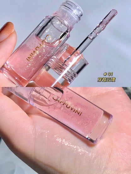 Mirror Water Lip Gloss Lip Glaze Transparent Glass Lip Oil Waterproof Liquid Lipstick Lipgloss Lips Cosmetics 8 Colors