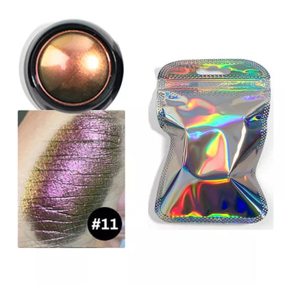 NEW Chameleon Eyeshadow Pigment Metallic Shiny Eyeshadow Palette Mineral Powder Multi Color Eyes Makeup Party Cosmetic