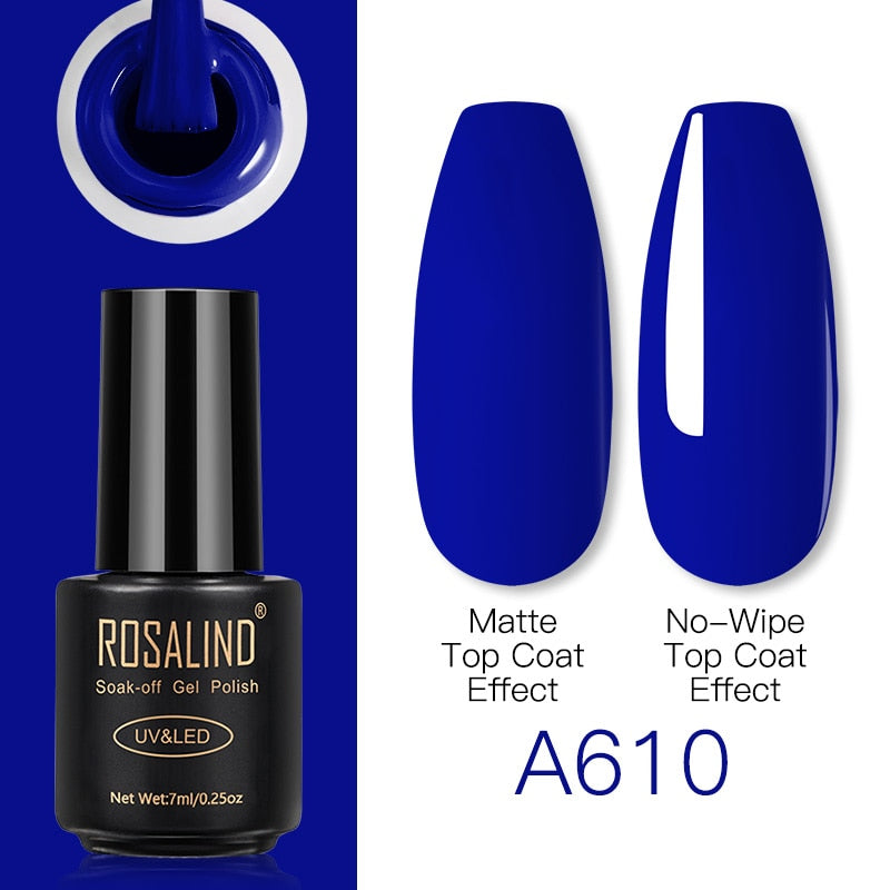 ROSALIND Gel Nail Polish Lamp All For Nails Art Manicure With Matt Base Top Coat Semi Permanant Gellak Nail Gel Polish Varnishes